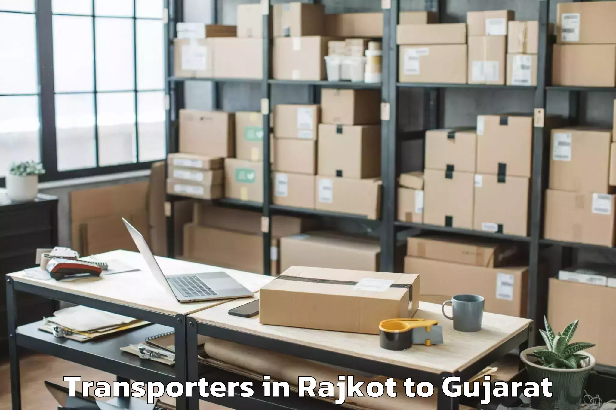 Book Rajkot to Kadi Transporters Online